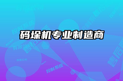 碼垛機專業(yè)制造商
