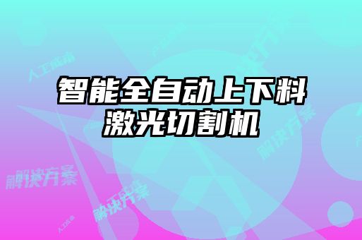 智能全自動上下料激光切割機